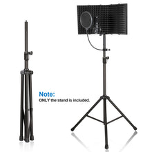 Load image into Gallery viewer, AGPtEK Microphone Stand Wind Screen Bracket with Adjustable Non-slip Tripod Base