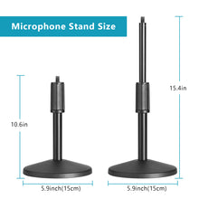 Load image into Gallery viewer, AGPtEK Compact Microphone Isolation Shield+Desk Mic Stand Soundproofing Insulation Stainable Adjustable