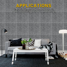 Load image into Gallery viewer, Dark Grey 12pcs Acoustic Panels High Density Soundproof Absorbing Noise Cancellation Wall Decoration & Acoustic Treatment