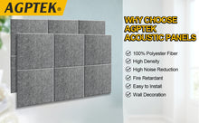 Load image into Gallery viewer, Dark Grey 12pcs Acoustic Panels High Density Soundproof Absorbing Noise Cancellation Wall Decoration & Acoustic Treatment