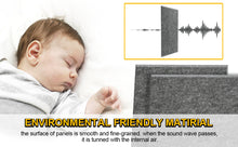 Load image into Gallery viewer, Dark Grey 12pcs Acoustic Panels High Density Soundproof Absorbing Noise Cancellation Wall Decoration & Acoustic Treatment