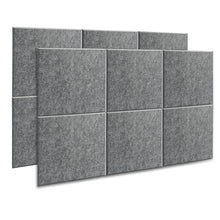 Load image into Gallery viewer, Dark Grey 12pcs Acoustic Panels High Density Soundproof Absorbing Noise Cancellation Wall Decoration & Acoustic Treatment