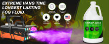 Load image into Gallery viewer, Swamp Juice, Ridiculously Long Lasting Fog Fluid, 2-3 Hour Hang Time for Halloween and Home Haunters, Theatrical Effects 1 Gallon