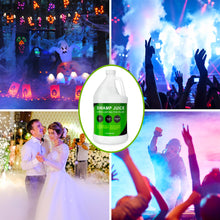 Load image into Gallery viewer, Swamp Juice, Ridiculously Long Lasting Fog Fluid, 2-3 Hour Hang Time for Halloween and Home Haunters, Theatrical Effects 1 Gallon