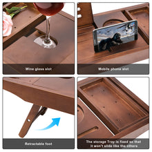 Load image into Gallery viewer, Expandable Bamboo Bathtub Caddy Bath Tub Organizer Tray