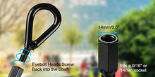 Load image into Gallery viewer, AGPtEK 4 Packs Ground Anchor Kit with 15 Inches Long and 0.5 Inches Thick, Ground Anchors Heavy Duty Great for Tents, Canopies, Sheds, Trampoline and Swing Sets