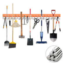 Load image into Gallery viewer, 4 Set 64” Garden Tool Organizer Wall Mounted Hanger Hooks Home Garage