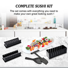 Load image into Gallery viewer, 11Pcs DIY Sushi Making Kit Tools Set Rice Ball Rolls Mold with Premium Knife