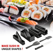 Load image into Gallery viewer, 11Pcs DIY Sushi Making Kit Tools Set Rice Ball Rolls Mold with Premium Knife