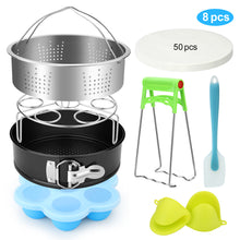 Load image into Gallery viewer, 8pack Steamer Basket Egg Steam Rack Camping Cooking Set