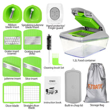 Load image into Gallery viewer, Upgraded 14pcs Vegetable Spiralizer Mandoline Slicer Dicer Food Chopper Cutter