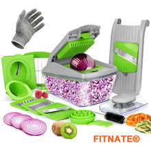 Load image into Gallery viewer, Upgraded 14pcs Vegetable Spiralizer Mandoline Slicer Dicer Food Chopper Cutter