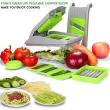 Load image into Gallery viewer, Upgraded 14pcs Vegetable Spiralizer Mandoline Slicer Dicer Food Chopper Cutter