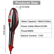 Load image into Gallery viewer, Portable Hand-Held Steam Iron 30s Fast Heating Ironing for Home Travel Garment