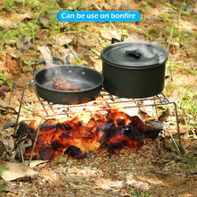 Load image into Gallery viewer, Camping Grill Barbecue Tool Folding & Lightweight Steel Mesh Portable for Outdoor Cooking Hiking Tailgating
