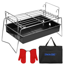 Load image into Gallery viewer, Camping Grill Barbecue Tool Folding & Lightweight Steel Mesh Portable for Outdoor Cooking Hiking Tailgating