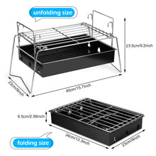 Load image into Gallery viewer, Camping Grill Barbecue Tool Folding & Lightweight Steel Mesh Portable for Outdoor Cooking Hiking Tailgating