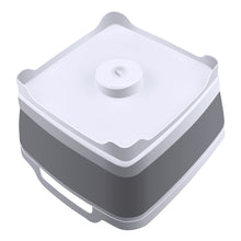 Load image into Gallery viewer, Foldable Dish Tub Washing Basin Collapsible Draining Pan Strainer Food Basket