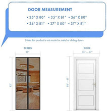 Load image into Gallery viewer, Magnetic Screen Door with Durable Fiberglass Mosquito Mesh Curtain