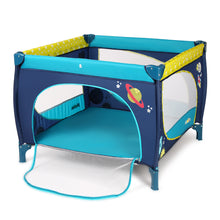 Load image into Gallery viewer, Odoland	39''x 39'' Infant Toddler Foldable Playpen Playard With Mattress Rail Fence Blue