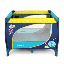 Load image into Gallery viewer, Odoland	39''x 39'' Infant Toddler Foldable Playpen Playard With Mattress Rail Fence Blue
