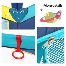 Load image into Gallery viewer, Odoland	39''x 39'' Infant Toddler Foldable Playpen Playard With Mattress Rail Fence Blue