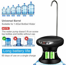 Load image into Gallery viewer, Wireless Electric Pump Outdoor Water Bottle Pump Dispenser Drinking USB Charging