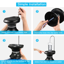 Load image into Gallery viewer, Wireless Electric Pump Outdoor Water Bottle Pump Dispenser Drinking USB Charging