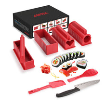 Load image into Gallery viewer, 11Pcs Sushi Making Kit Sushi Rolls with Premium Sushi Knife