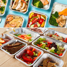 Load image into Gallery viewer, IMAGE 51 Packs Aluminum Loaf Pans Disposable Premium Heavy-Duty Tin Foil 4 Sizes