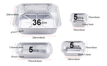 Load image into Gallery viewer, IMAGE 51 Packs Aluminum Loaf Pans Disposable Premium Heavy-Duty Tin Foil 4 Sizes