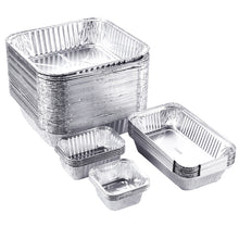 Load image into Gallery viewer, IMAGE 51 Packs Aluminum Loaf Pans Disposable Premium Heavy-Duty Tin Foil 4 Sizes