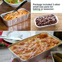 Load image into Gallery viewer, IMAGE 51 Packs Aluminum Loaf Pans Disposable Premium Heavy-Duty Tin Foil 4 Sizes