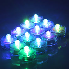 Load image into Gallery viewer, 24pcs Submersible LED Tea Light Candle Flameless Waterproof RGB Lamp Underwater
