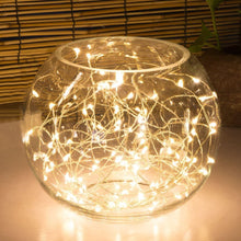 Load image into Gallery viewer, 3pack Yellow 5M/6.6ft 50 LED Copper Wire String Fairy Lights Battery Operated