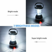Load image into Gallery viewer, 36 LED Solar Lantern Camping Light Waterproof Hand Crank Dynamo USB Rechargeable