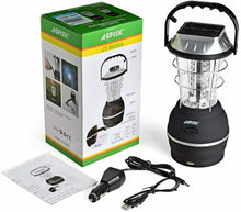 Load image into Gallery viewer, 36 LED Solar Lantern Camping Light Waterproof Hand Crank Dynamo USB Rechargeable