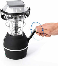 Load image into Gallery viewer, 36 LED Solar Lantern Camping Light Waterproof Hand Crank Dynamo USB Rechargeable