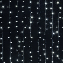 Load image into Gallery viewer, White 100 Led Rope Curtain Fairy Lights Outdoor Decoration Garden Patio Party