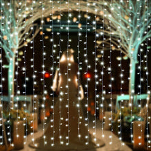 Load image into Gallery viewer, 3m x 2m Cool White Waterproof Curtain Fairy String Lights with 8 Modes