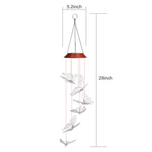 Load image into Gallery viewer, Windlights Solar Powered LED Butterfly Wind Chimes Hanging lamp Garden Home Decoration