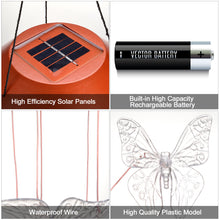 Load image into Gallery viewer, Windlights Solar Powered LED Butterfly Wind Chimes Hanging lamp Garden Home Decoration