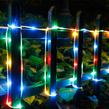 Load image into Gallery viewer, Waterproof 75.5FT 200LED Colorful Rope String Fairy Lights Wall Plug in Outdoor