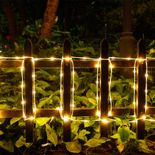 Load image into Gallery viewer, 13M 42.6FT 100LED Fairy String Rope Lights Solar Panel Power Waterproof Outdoor