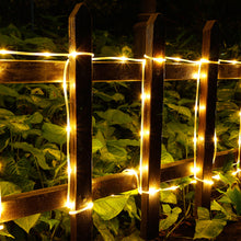 Load image into Gallery viewer, 13M 42.6FT 100LED Fairy String Rope Lights Solar Panel Power Waterproof Outdoor