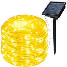 Load image into Gallery viewer, 13M 42.6FT 100LED Fairy String Rope Lights Solar Panel Power Waterproof Outdoor