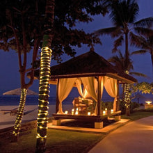 Load image into Gallery viewer, Solar Panel Powered 75.5FT Warm White Rope String Fairy Lights Wedding Outdoor