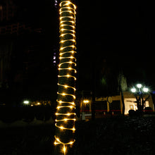 Load image into Gallery viewer, Solar Panel Powered 75.5FT Warm White Rope String Fairy Lights Wedding Outdoor