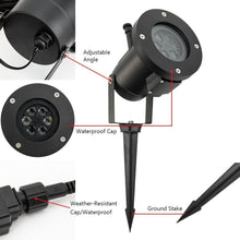 Load image into Gallery viewer, 12Pattern Outdoor LED Moving Laser Projector Light Landscape Garden Xmas Lamp US 12W