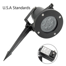 Load image into Gallery viewer, 12Pattern Outdoor LED Moving Laser Projector Light Landscape Garden Xmas Lamp US 12W